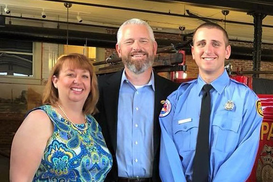 Ted Zollinger and family