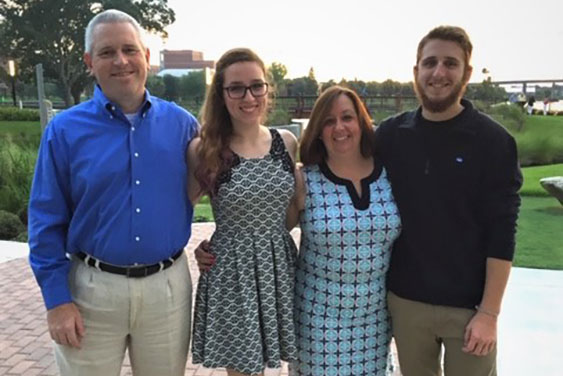 Ted Zollinger and family