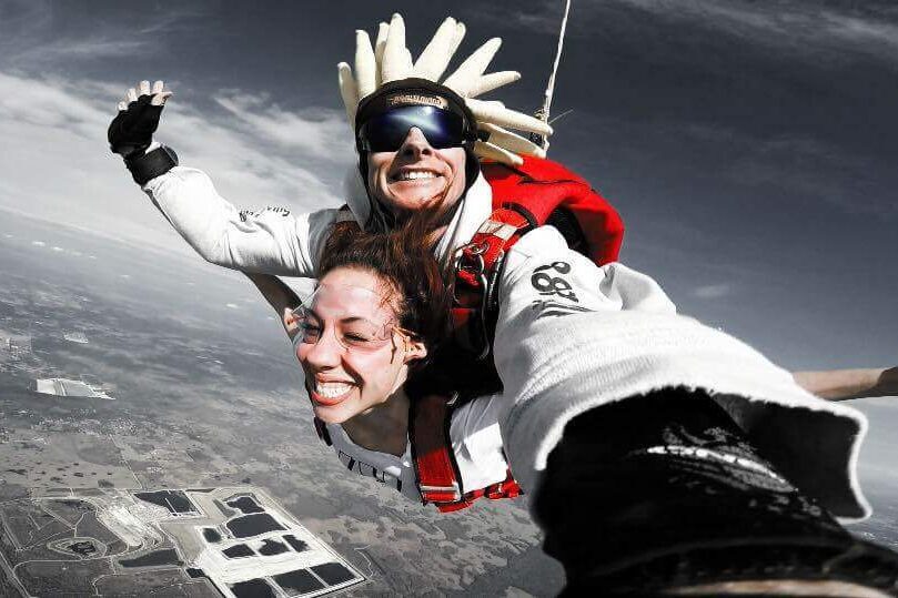 Jessica White skydiving